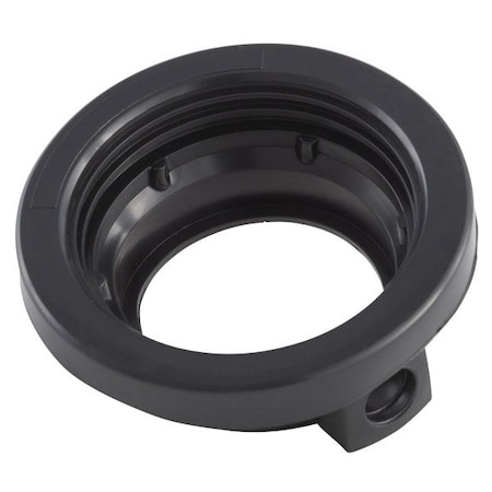 Grote Lighting 4in Round PVC Grommet, Black, Open Grommet for 2 1/2in Round Lights,  GRM4330BPG
