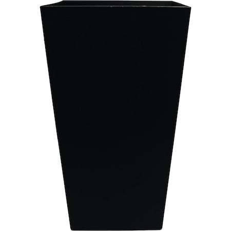 Bloem Finley 20'' Tall Square Recycled Ocean Plastic Black Planter FPS2000-6