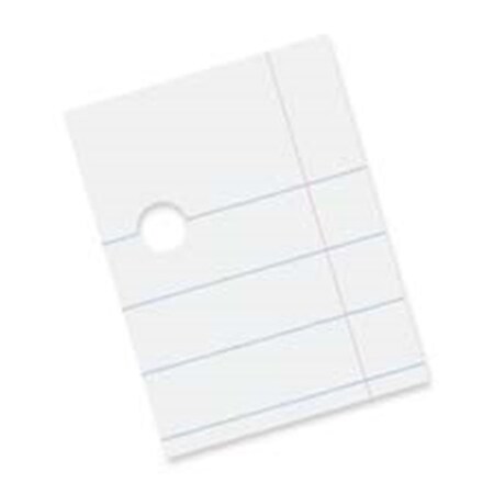 Easy-To-Organize Composition Paper- 3HP- .38in. Ruling- 8-.50in.x11in.- 500-RM- White EA521126