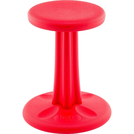 Kore Design Junior Kids Wobble Chair for Schools, Classrooms, 16in tall, Active Seating, Red 803900