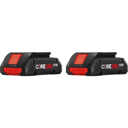 Bosch Battery, 4 Ah, Li-Ion, PK2 GBA18V40-2PK