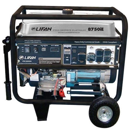 Lifan 8500 watt Platinum Generator - 15 MHP with Recoil Electronic Start LF8750iEPLRV