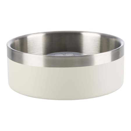 Petmaker Set of 2 Stainless Steel Slow Feeder Dog Bowls 60oz Double Wall Insulated Food & Water Bowls PET6430