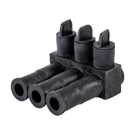 Polaris MultitapConnector, Alum, Blk, Hex, 3Port ISPB350-3
