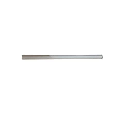 Apollo Tile Ash Gray 0.6 in x 12 in Glass Glossy Pencil Liner Tile Trim 0.5 sqft/case, 10PK APLGP8803A