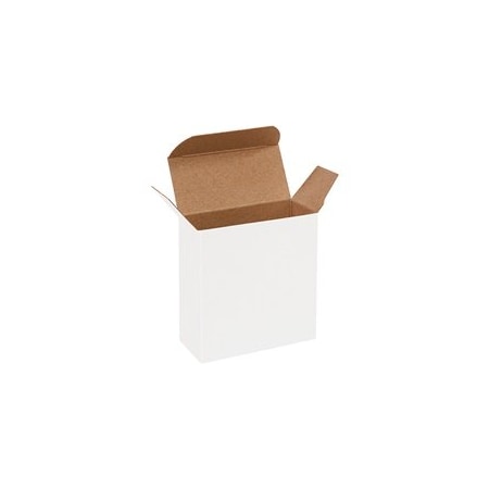 Bubblefast 1000-3 5/16 x 1 1/2 x 3 5/16'' White Reverse Tuck Folding Cartons, 1000PK BFRTC30W