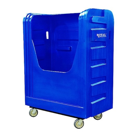 Royal Basket Trucks Poly Bulk Truck, 48 cu ft, Blue G48-BLX-BFA-6UNN