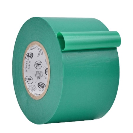 Wod Tape ETC766MS General Purpose Electrical Tape Green UL/CSA listed core: 3 in. X 66 ft, 32PK WOD ETC766MS-03000-32-66-GRE