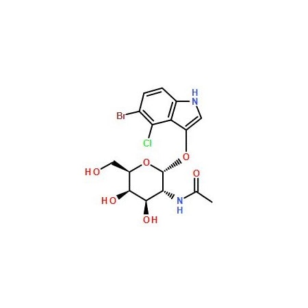 Ak Scientific 5-Bromo-4-chloro-3-indolyl-2-acetamido-2-deoxy-alpha-D-galactopyranoside (5mg), CAS 210110-89-7 W0448-5mg