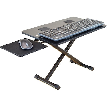 Uncaged Ergonomics Uncaged Ergonomics KT3 Computer Keyboard Stand - Desk - Aluminum - Black KT3
