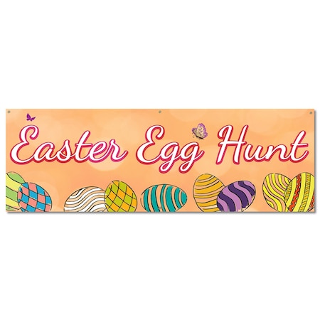 Signmission Easter Egg Hunt, 24 Inch, Banner B-72-30370