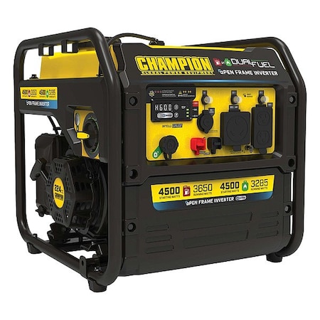 Champion Power Equipment Portable Generator, Gasoline/Propane, Recoil Start, 120V AC 201321