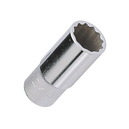 Genius Tools 1/2in Dr. 19mm 12-pt. Deep Hand Socket 437819