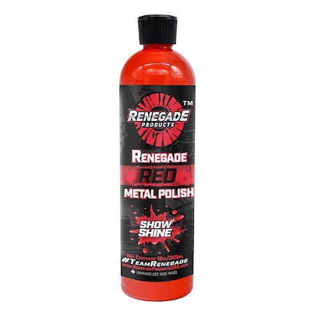 Renegade Products Usa Renegade Red Show Shine Liquid Metal Polish 12 Oz. LFGRPCLRR12OZ