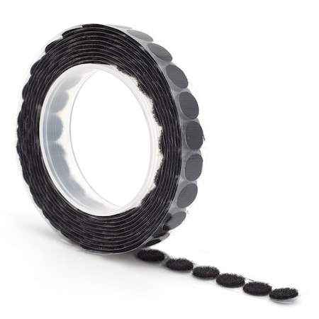Tape Logic 3/8in Black Loop Individual Tape Dots, 1800PK HLT141