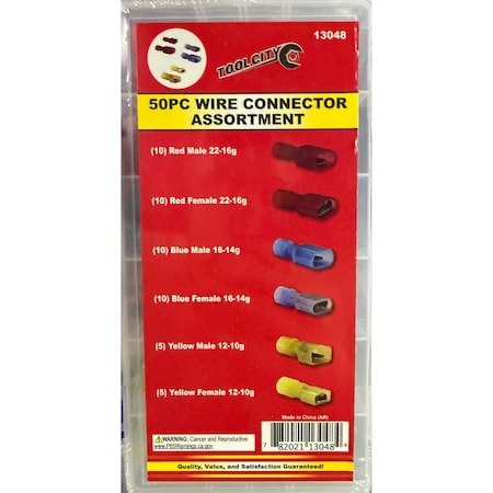 Tool City 50 PIECE WIRE CONNECTOR ASSORTMENT 13048