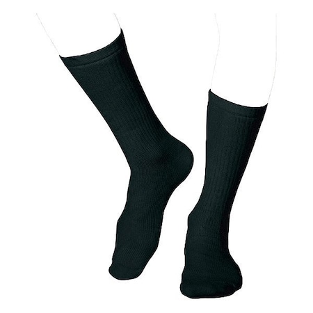 Heelbo Diabetic Crew Socks, Black, PR 630-6562-0001