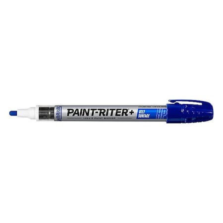 Markal Paint Marker, Medium Tip, Blue Color Family, Paint 96965
