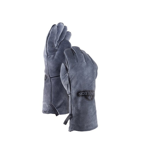 Napoleon Gloves, Leather, Gray 62147