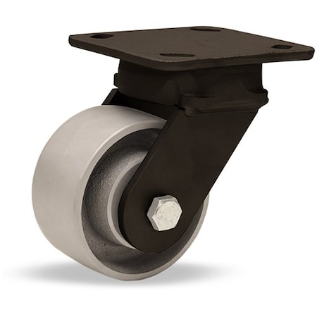 Hamilton Plate Caster, Swivel, Iron, 5 5/8"H S-WHK-4HMB-H4SL-FB