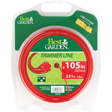 Best Garden 0.105'' x 231 Ft. Universal Geared Trimmer Line 16257