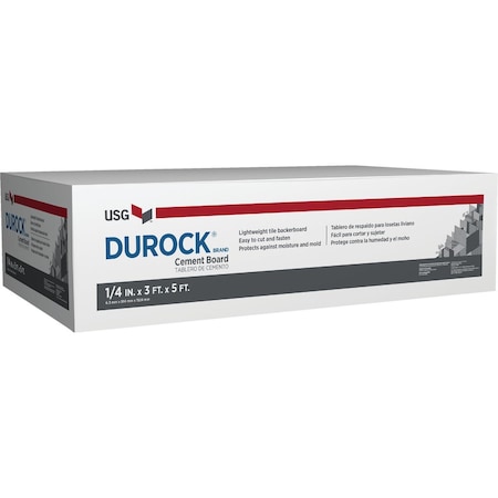 Durock 1/4''x3 'x5 ' Interior Cement Board 170215
