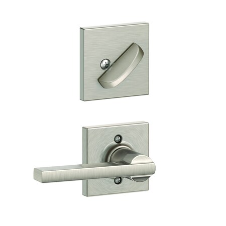 Schlage Residential Schlage Custom Custom Latitude Lever with Collins Rose Interior Active Trim with 16680 Latch and FC59LAT619COL