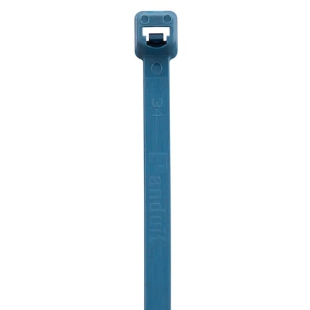 Panduit Cable Tie, 7-1/2 in L, 1-7/8 in Max Bundle Dia., Blue, Nylon 6/6, 50 lb Strength, 100 PK PLT2S-C96A