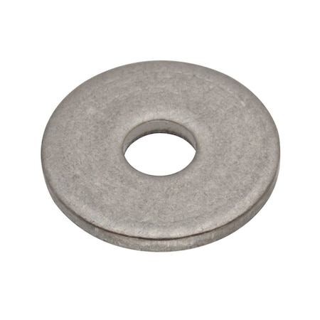 Zoro Select Flat Washer, For Screw Size #1 , Stainless Steel Plain Finish, 10 PK WASB#1W316