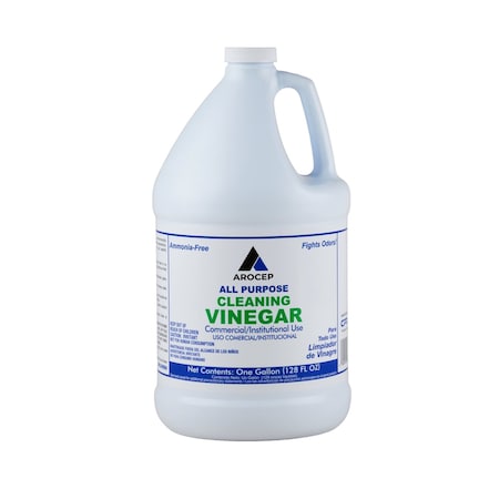 Zoro Select Cleaning Vinegar, Jug, 1 gal, Ready to Use, Fresh Fragrance, PK4 45TW63