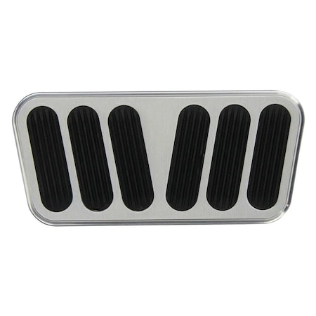 Lokar BAG6078 Billet Power Brake Pedal Pad with Rubber Inserts for 19551957 Chevy LOKBAG6078