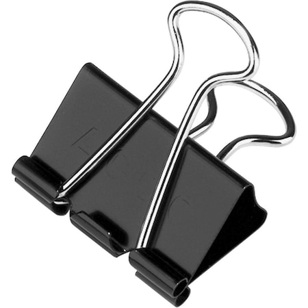 Acco Binder Clip Black/Silver, PK12 ACC72050