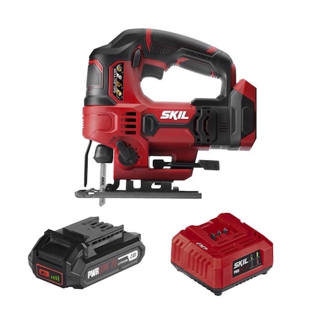 Skil 20V PWR CORE 20 Cordless Orbital Jig Saw Kit (Battery & Charger) JS820302