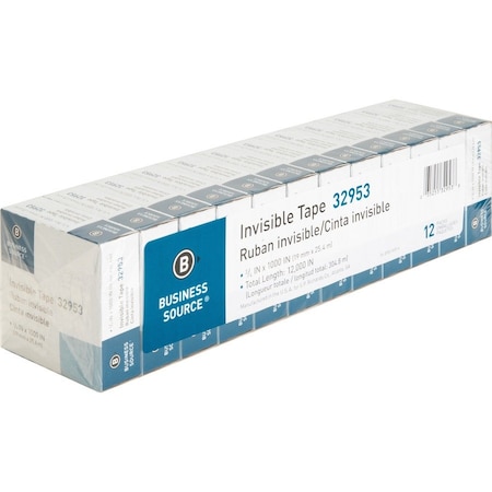 Business Source Office Tape, Acrylic, Film, PK12 BSN32953