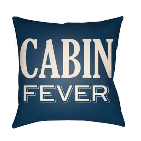 Artistic Weavers Lodge Cabin Cabin Fever Poly Filled Pillow - Navy & Beige - 16 x 16 in. LGCB2028-1616