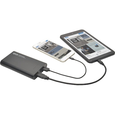 Tripp Lite Portable Power Charger, 12000mAh, USB UPB-12K0-2U