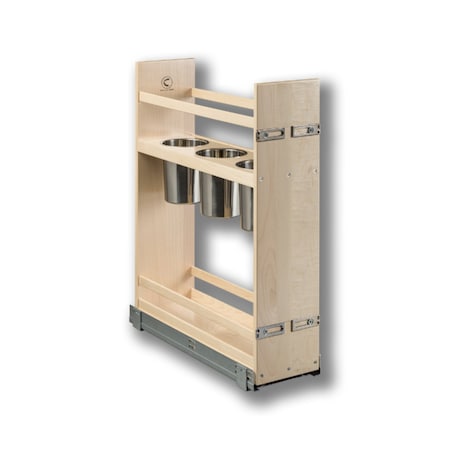 Century Components Signature Series Base Cabinet Organizer, 7.375 in. W Solid Maple SIGCAN70PF