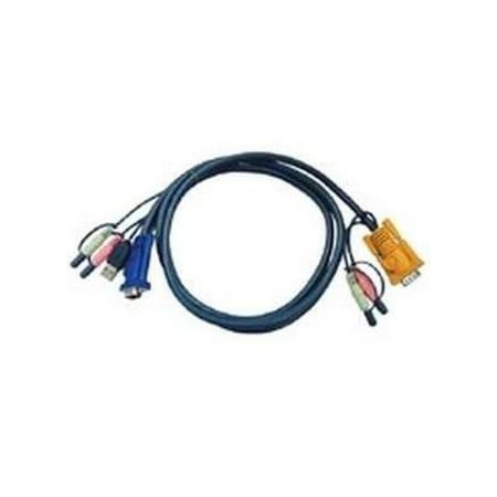 Aten 10 USB KVM CABLE FOR CS1758, WITH FULL AUDIO SUPPORT SPEAKER AND MIC 2L5303U