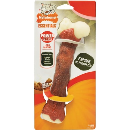 Nylabone Power Chew XL Beef Femur Dog Bone Alternative NFSB105W