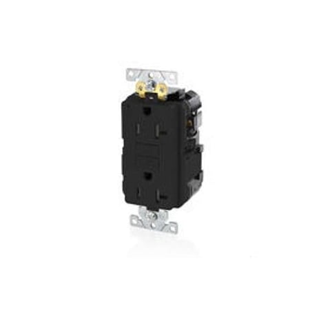 Leviton Lev-Lok GFCI 20A TR/PI Ind Gr Black MGFT2-E