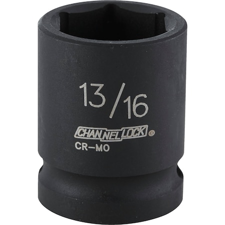 Channellock 1/2'' Drive 13/16'' 6-Point Shallow Standard Impact Socket 313211
