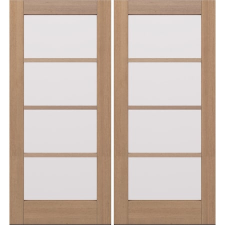 Doornmore G10402, 74.5" x 82" ( 2x36" Door) Right Hand, Mahogany SDL 4 Lite Exterior Door G10402-SW-3680_2_RI