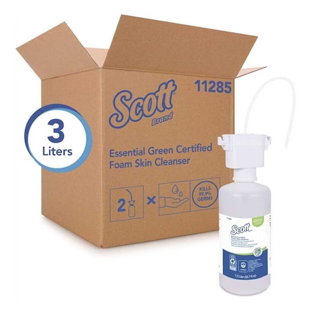 Scott Unscented Green Certified Foaming Hand Soap Under-Counter Bottle (2 Units Per Case) Clear 11285