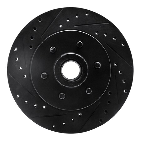 Dynamic Friction Co DFC Brake Rotor - Drilled and Slotted - Black 633-40068L