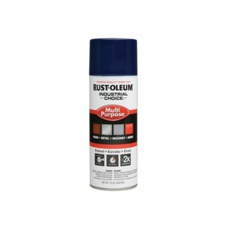 Rust-Oleum Industrial Choice 1600 System Enamel Aerosols, 12 oz, Regal Blue, High-Gloss, 6PK 647-1622830V