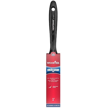 Wooster Z1120 1 in. Yachtsman White China Bristle Flat Paint Brush 71497129420