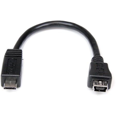 Startech.Com 6in Micro USB to Mini USB Adapter Cable M/F UUSBMUSBMF6