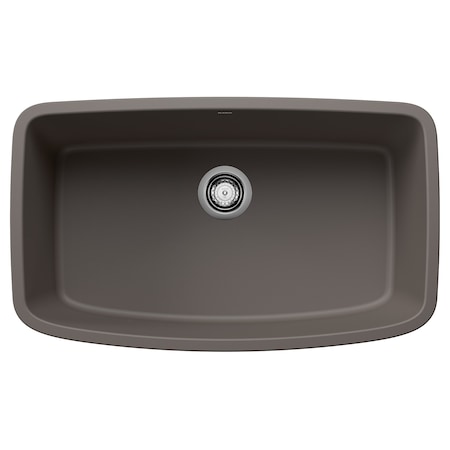 Blanco Valea Super Single Bowl, Volcano Gray 443128