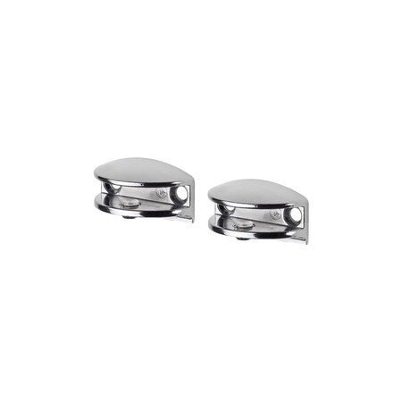 Dolle Flic 1.6 in. H X 1.6 in. W X 0.8 in. D Silver Metal Shelf Clips 15743