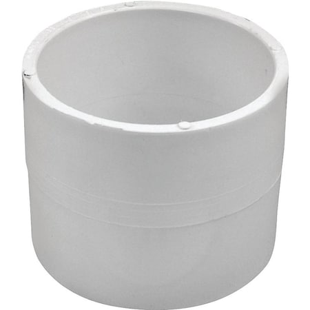 Canplas Repair Coupling, 3 in, Hub, PVC, White 193003R